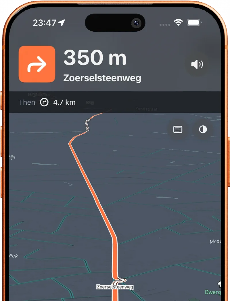 Abbiegehinweise