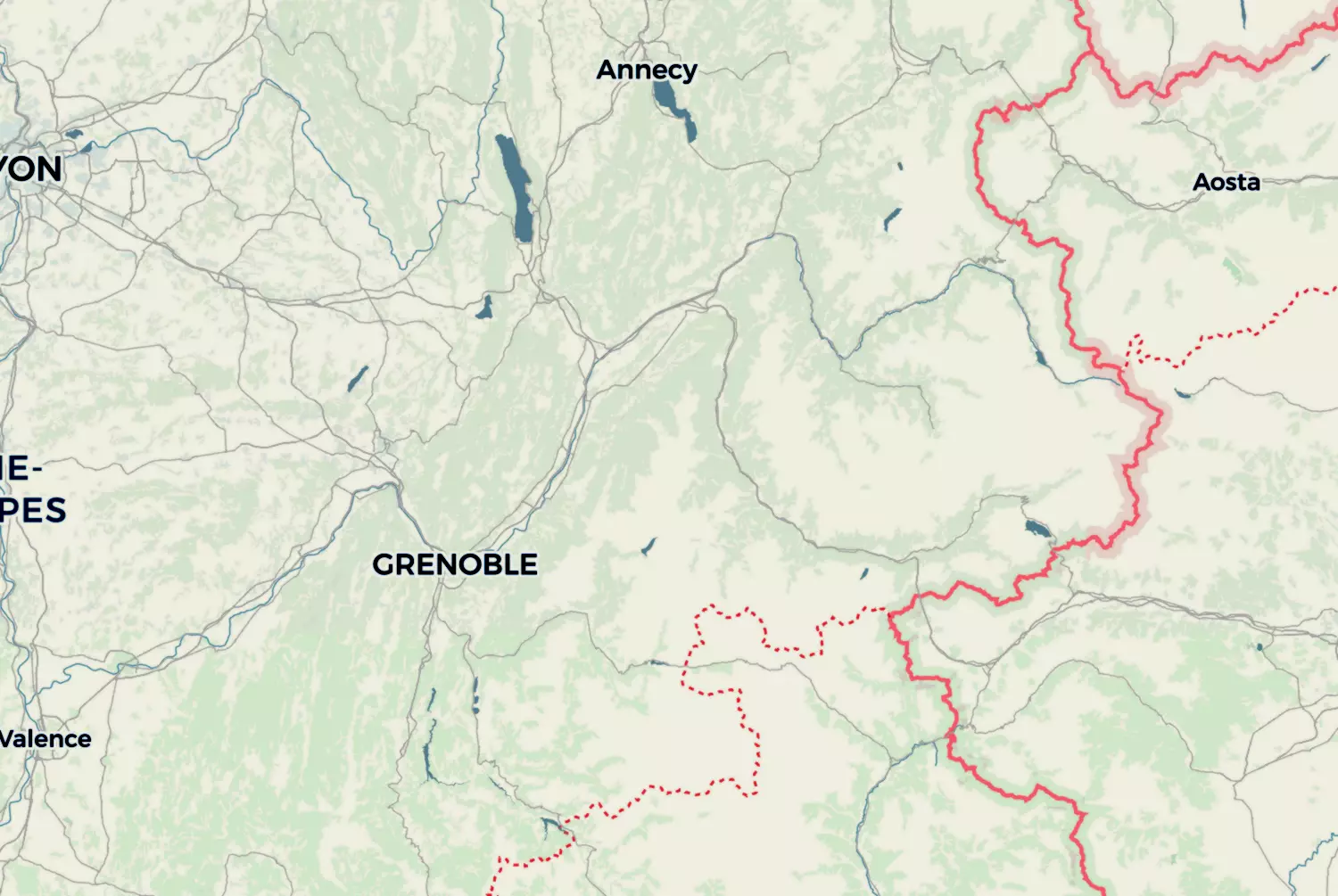 Route map: Alpentrip — Auvergne-Rhône-Alpes · France