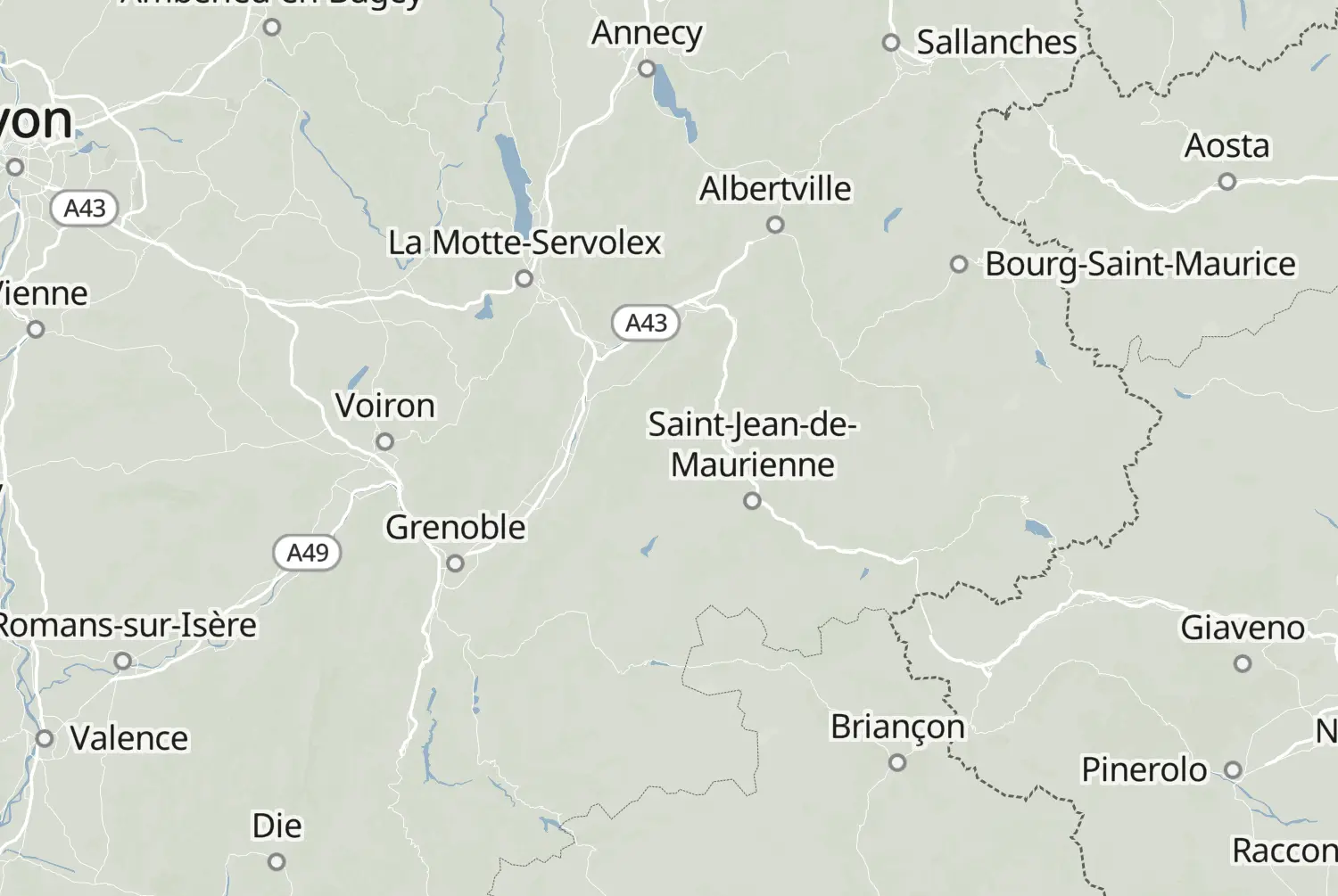 Route map: Alpentrip — Auvergne-Rhône-Alpes · France