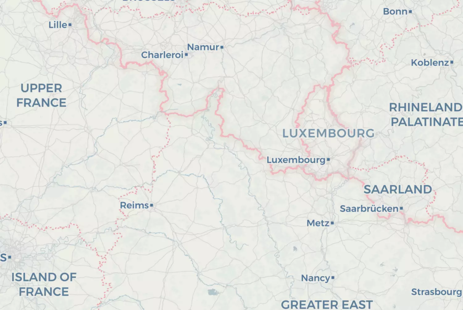 Route map: Franse Ardennen (2-daagse) — Dag 1 — Hainaut · Belgium