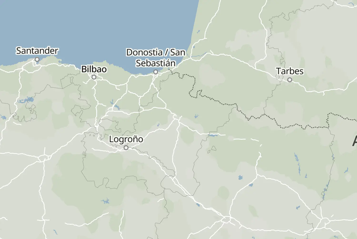 Route map: San Sebastian - Bardenas -San Sebastian — Basque Country · Spain
