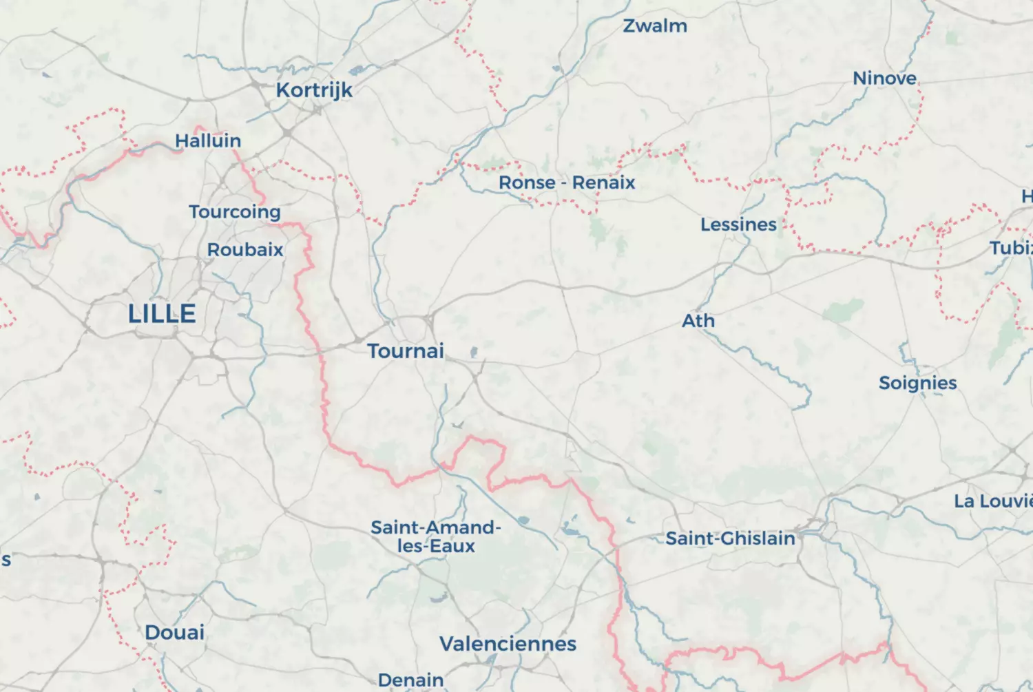 Route map: Henegouwen (2021) — East Flanders · Belgium