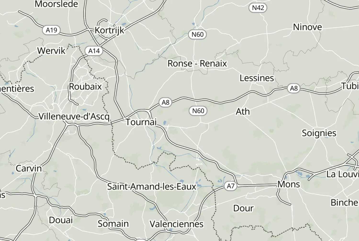 Route map: Henegouwen (2021) — East Flanders · Belgium