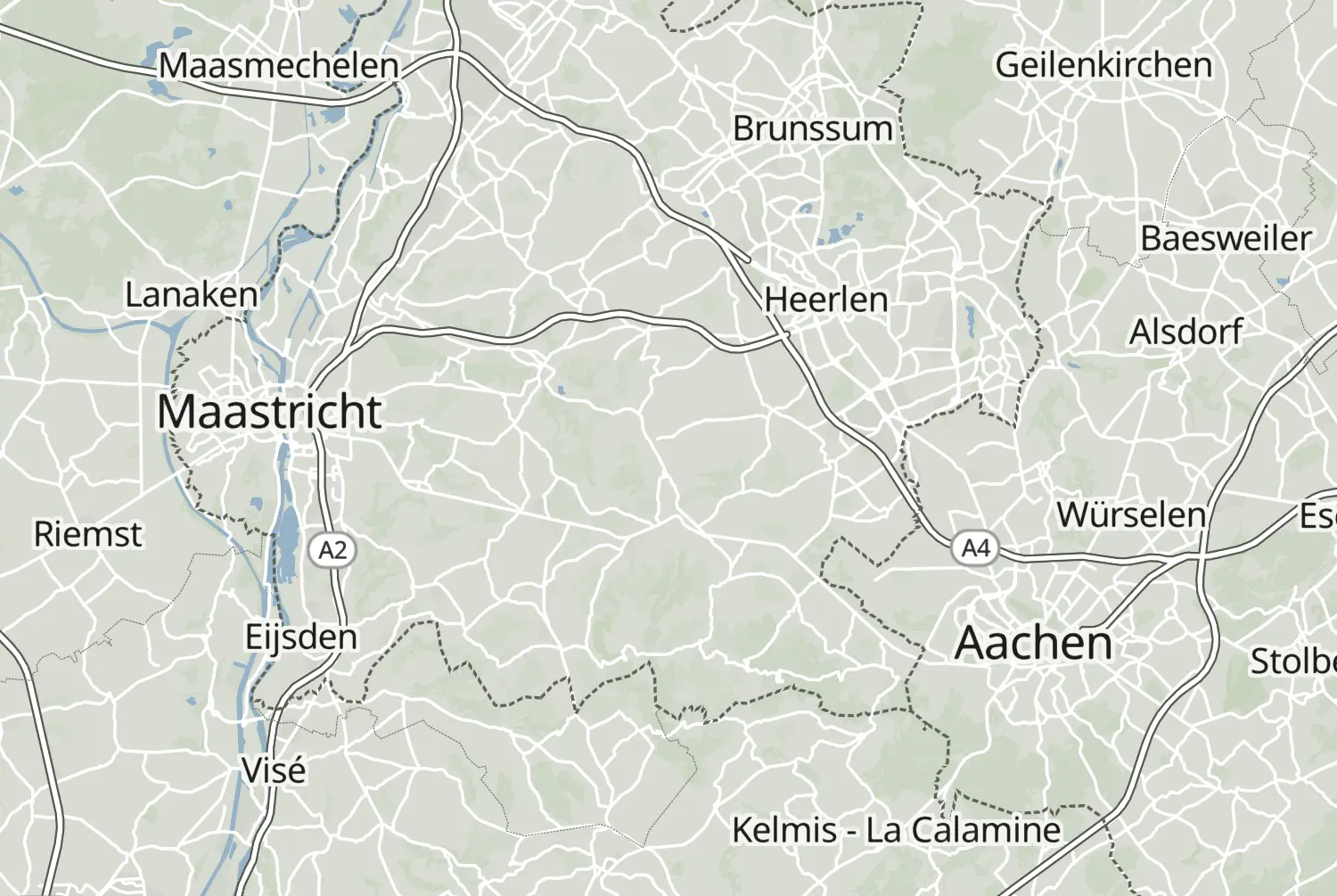 Route map: Zuid-Limburg — Limburg · Netherlands