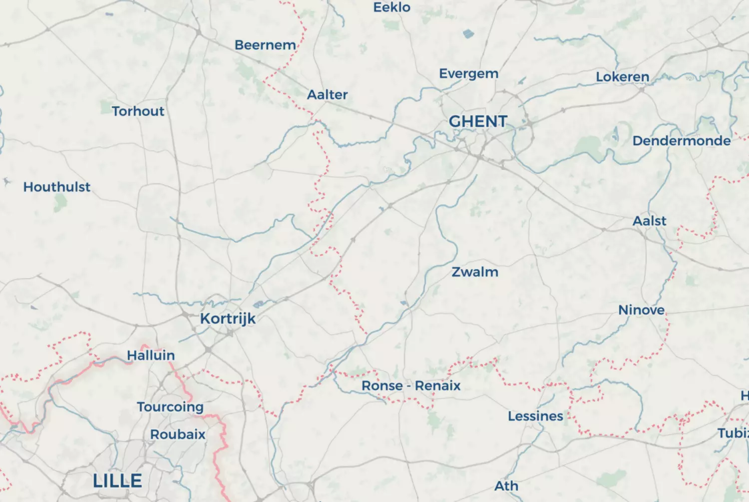 Route map: Vlaamse Ardennen (2021) — West Flanders · Belgium