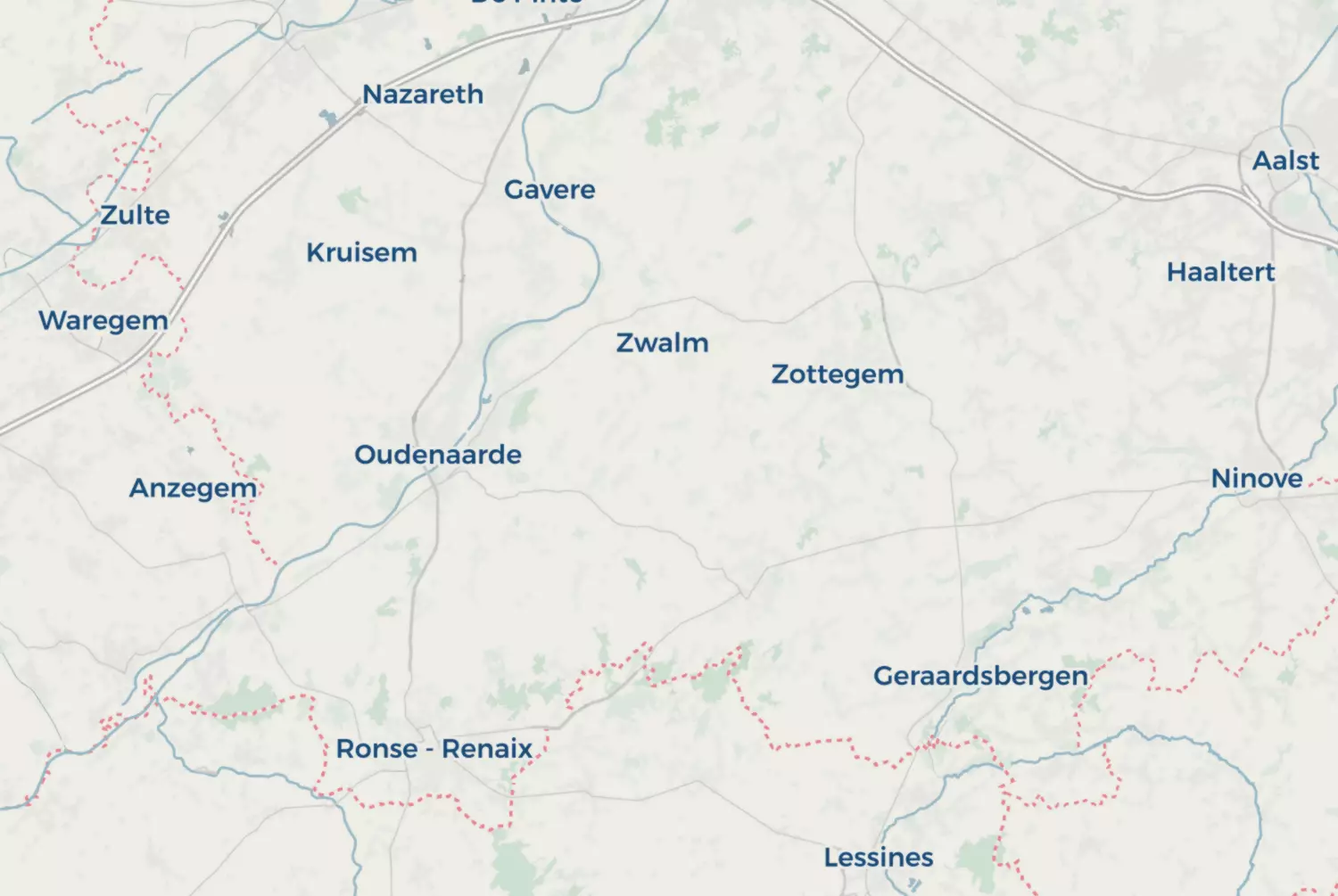 Route map: Vlaamse Ardennen (2020) — East Flanders · Belgium