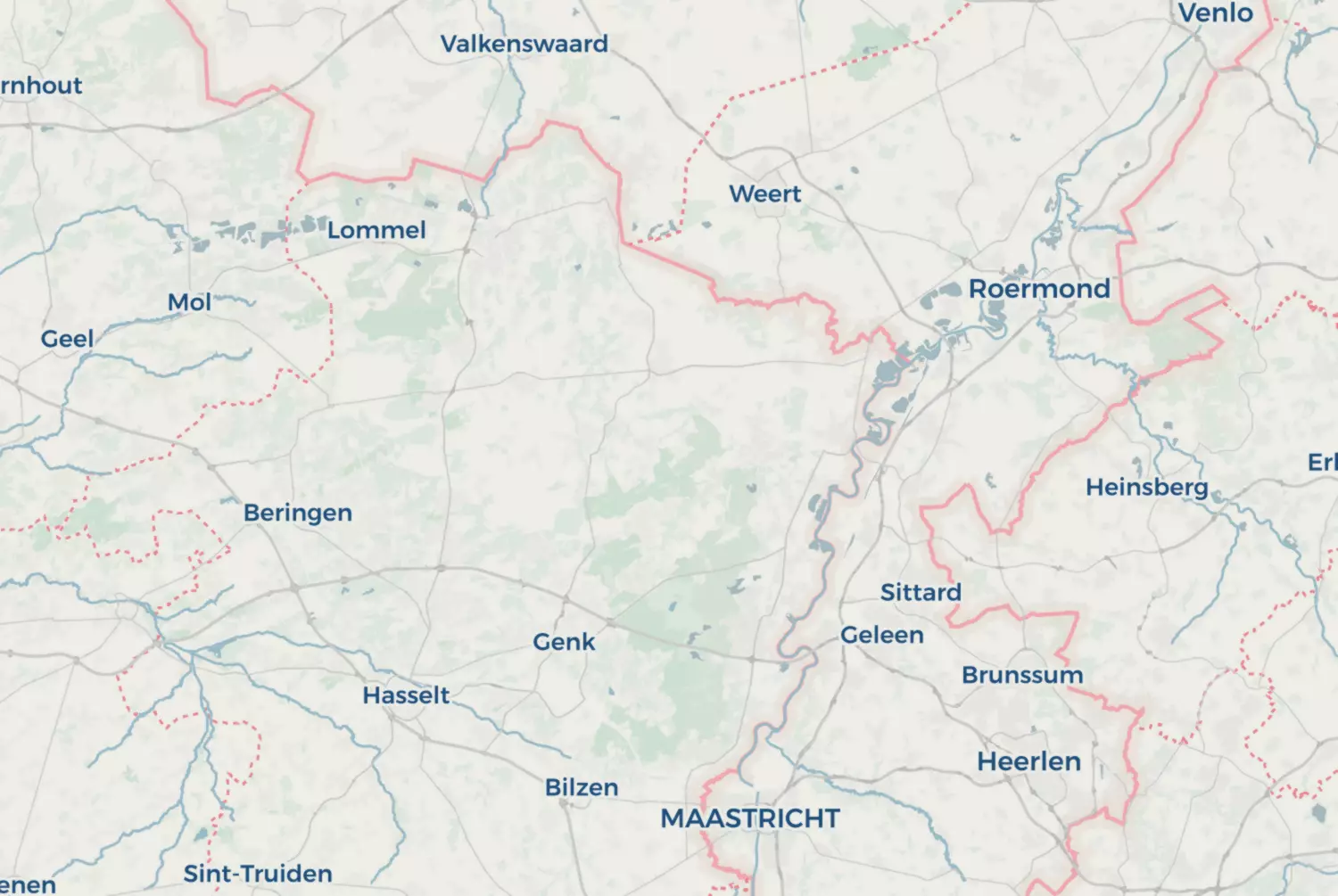 Route map: Limburg (2020) — Limburg · Belgium