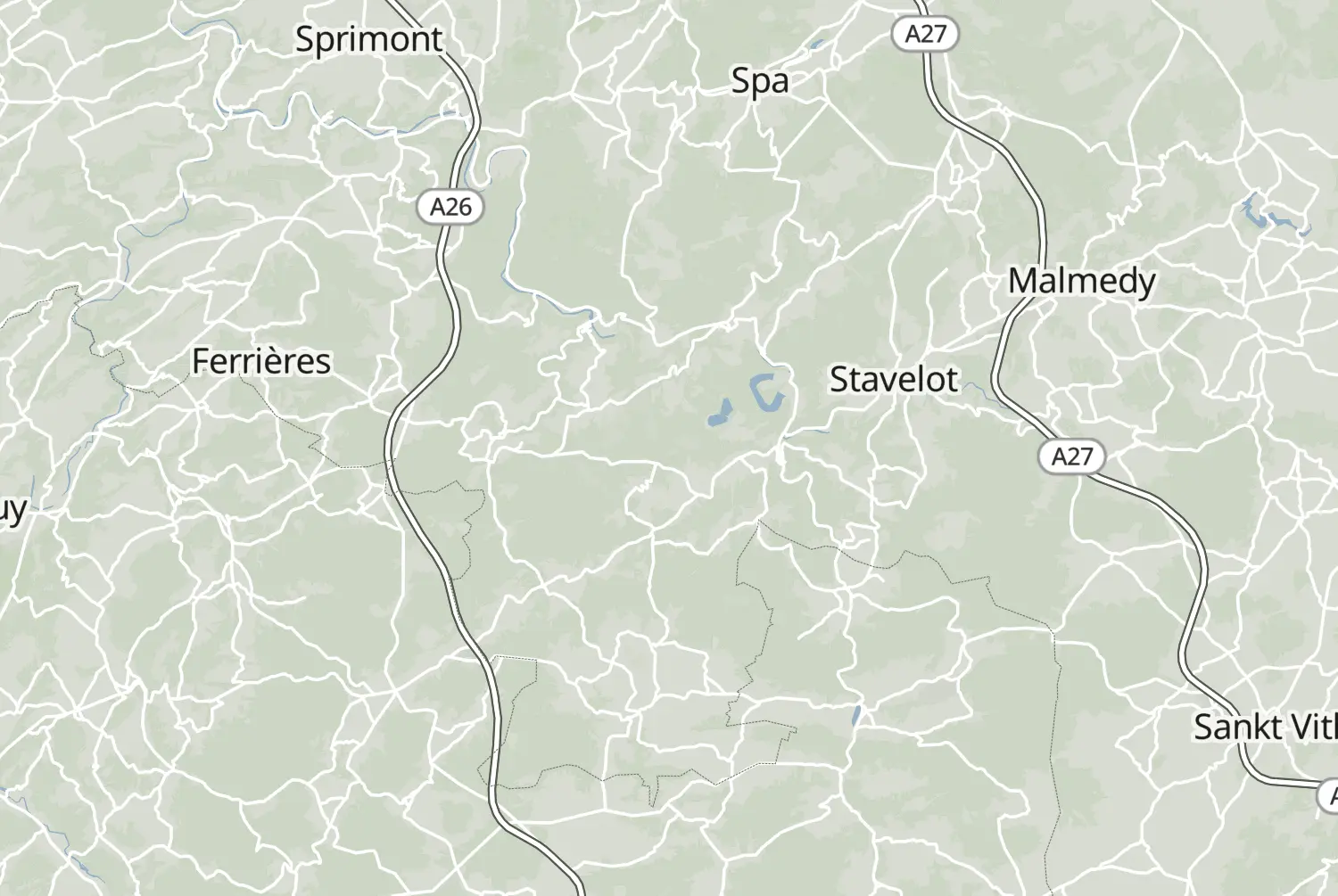 Route map: Luikse en Luxemburgse Ardennen — Liège · Belgium