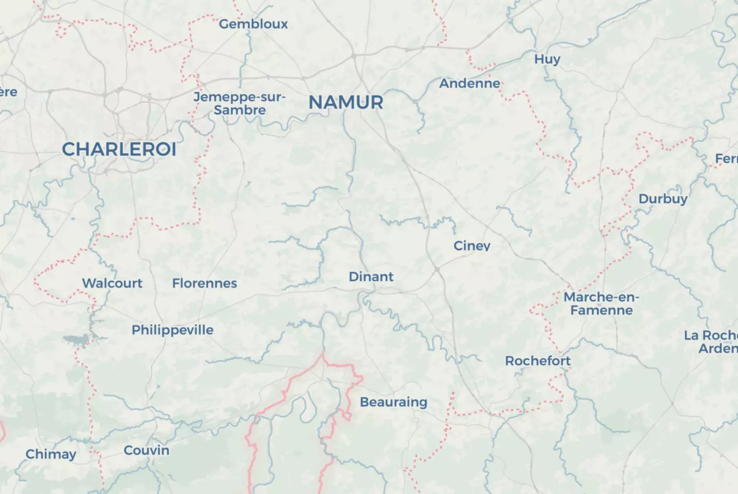 Route map: Langs de oevers van de Maas 2 — Namur · Belgium