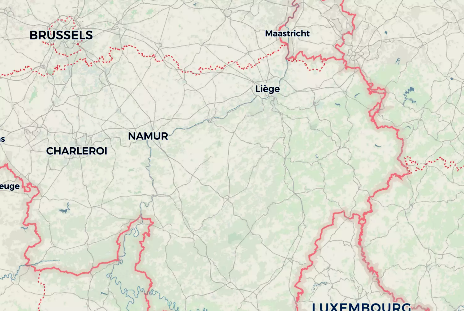 Route map: Namen en Ardennen (Bierenroute) — Namur · Belgium