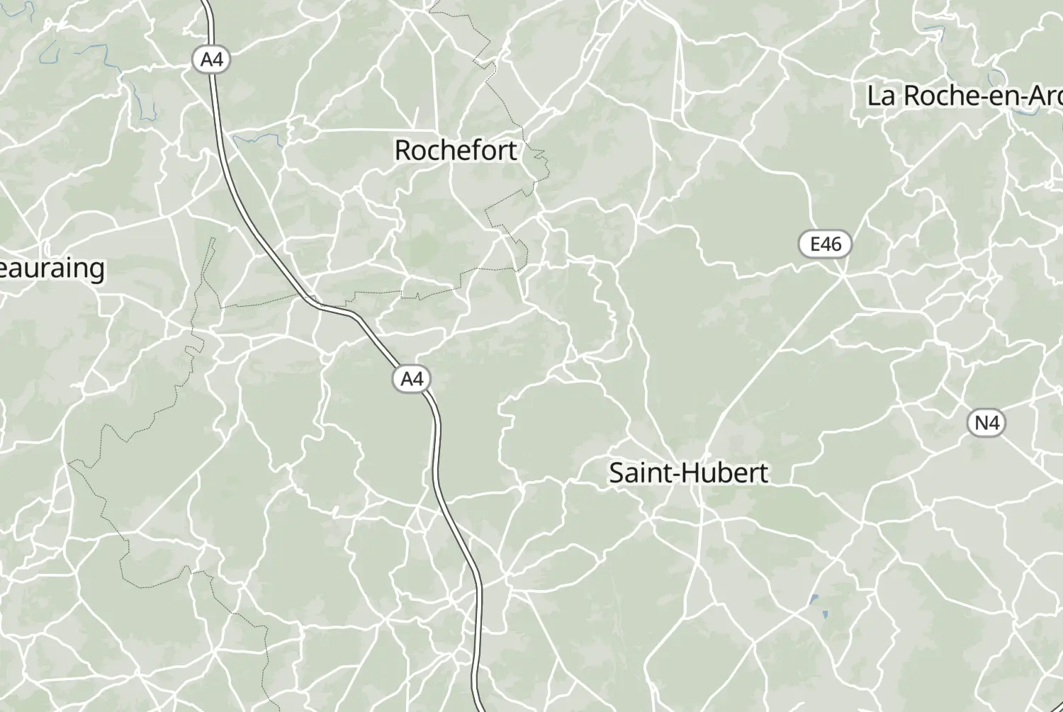 Route map: De Ardennen — Dag 2 — Luxembourg · Belgium