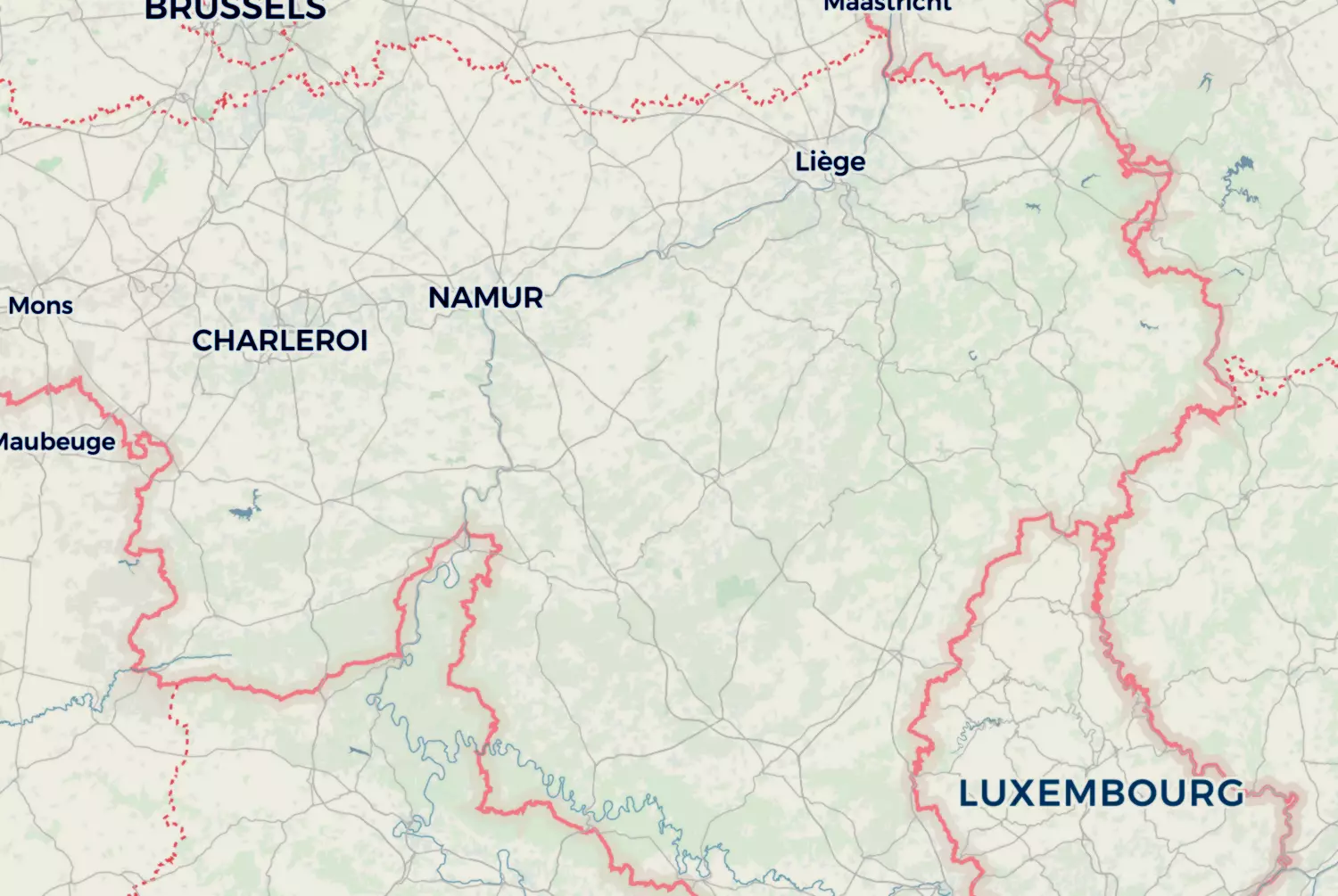 Route map: Namen (september 2016) — Namur · Belgium