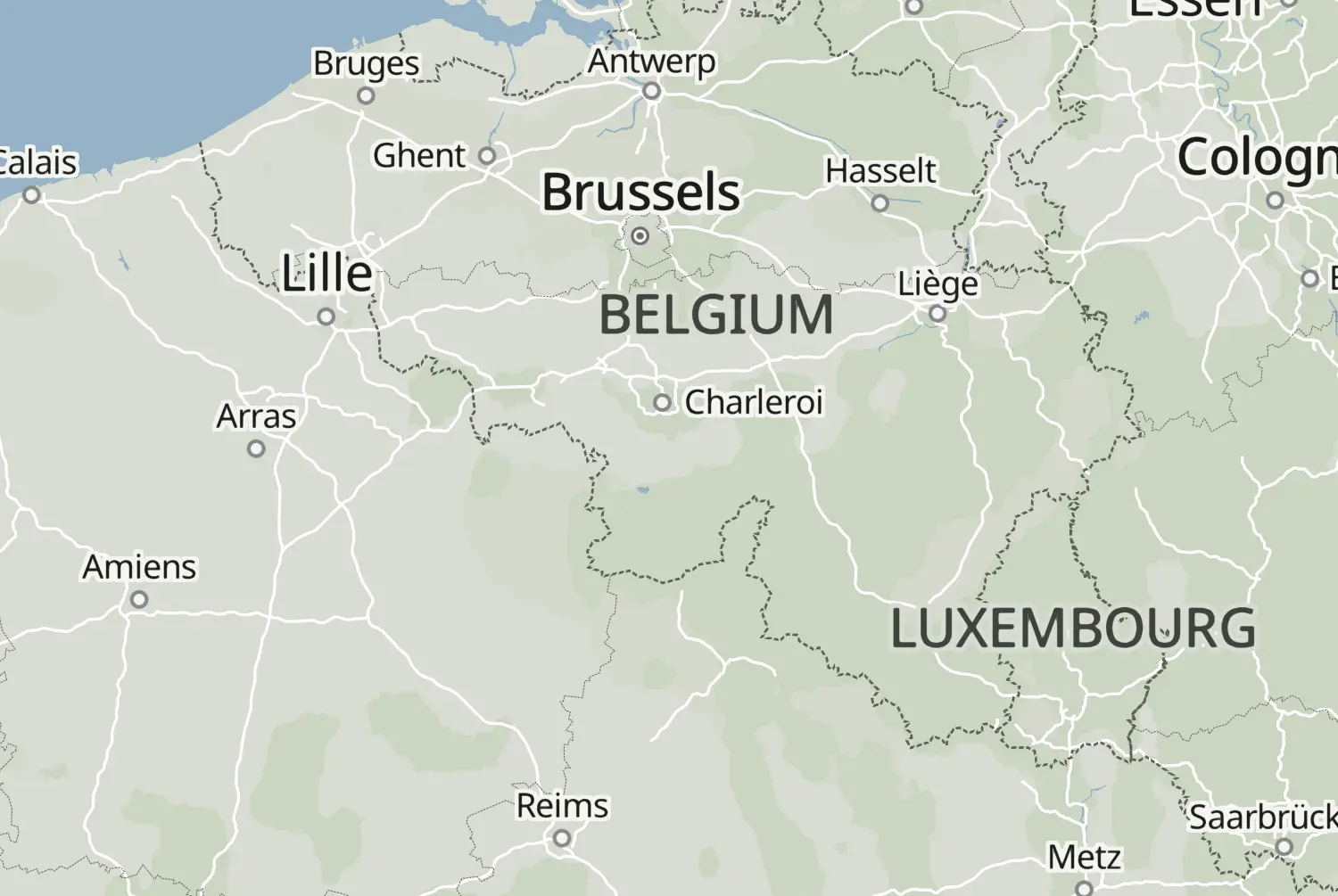 Route map: Le Nord en Ardennen (Bierenroute) — East Flanders · Belgium