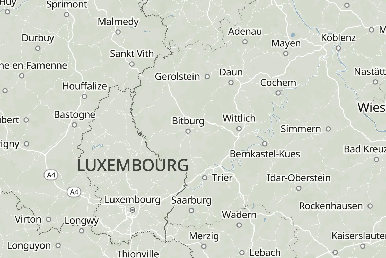 Route map: De Eifel / De Moezel — Dag 2 — Rhineland-Palatinate · Germany