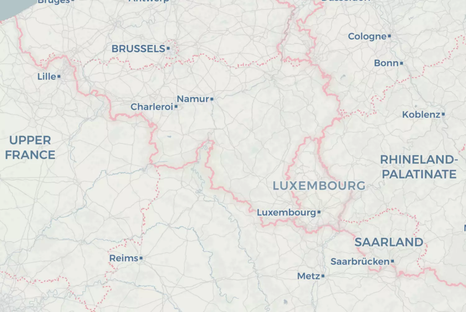 Route map: Namen (2008) — Namur · Belgium