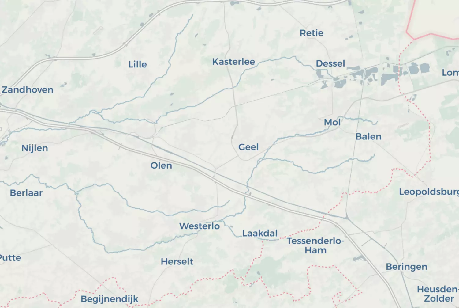Route map: De Kempen — Antwerp · Belgium