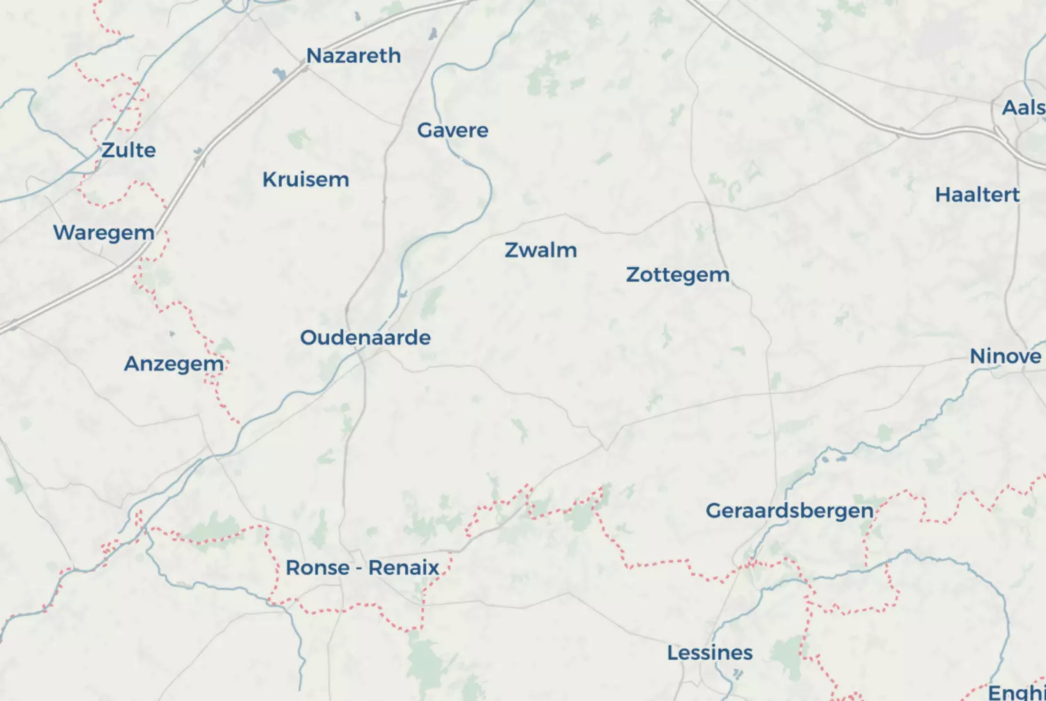 Route map: De Vlaamse Ardennen — East Flanders · Belgium