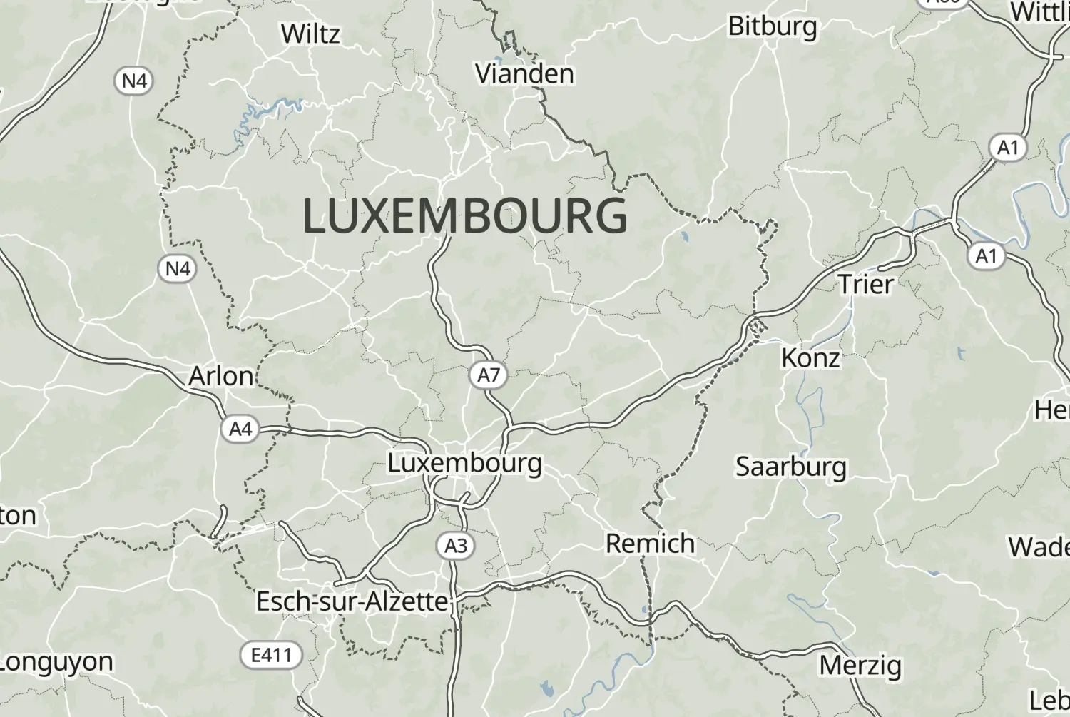 Route map: 201507luxemburg 1 — Dag 1 — Canton of Esch-sur-Alzette · Luxembourg