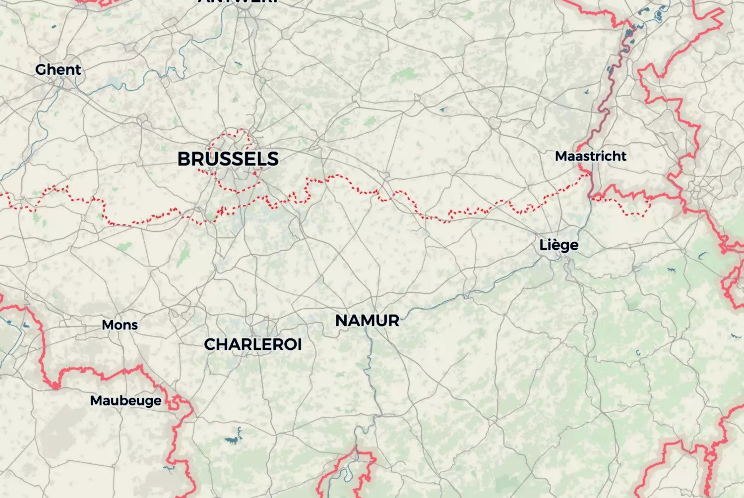 Route map: De Condroz (2012) — Flemish Brabant · Belgium