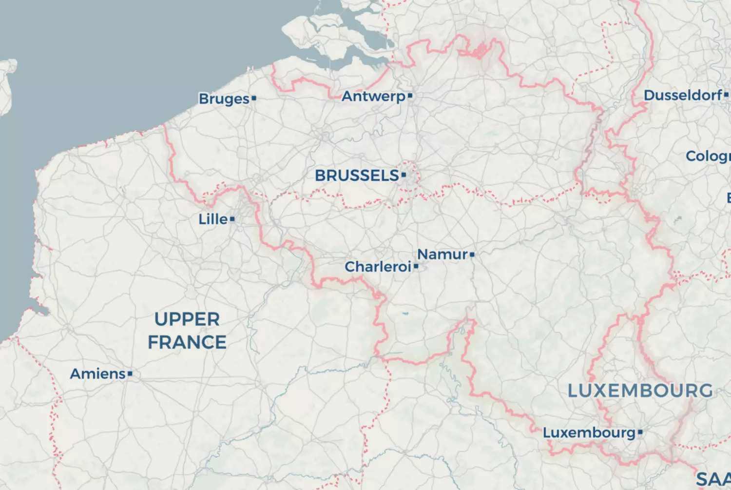 Route map: Henegouwen (2010) — Namur · Belgium