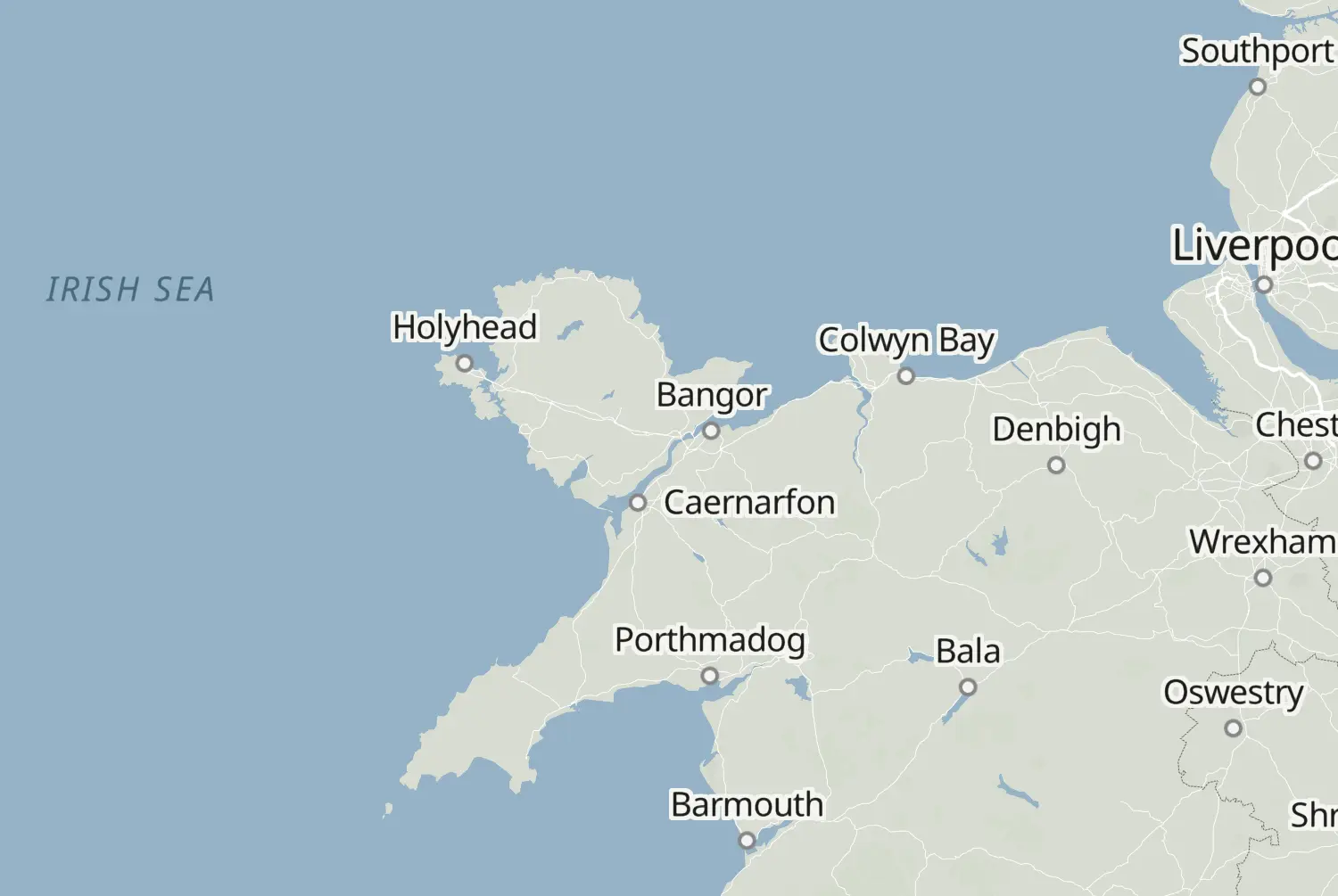 Route map: Anglesey (Wales) — Dag 2 — Wales · United Kingdom