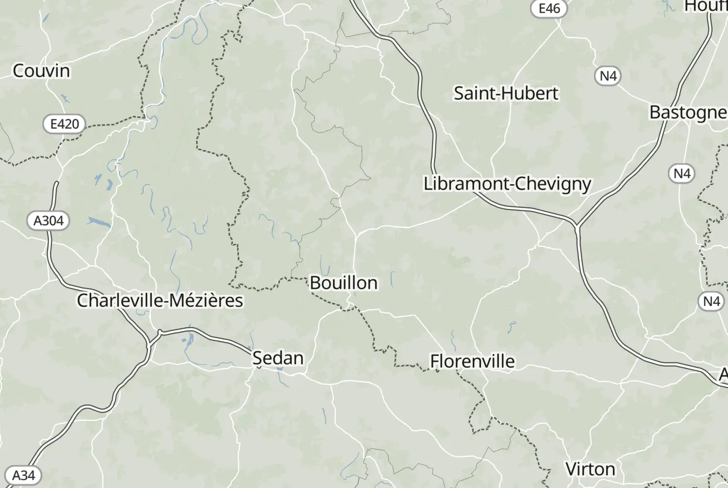 Route map: Bronnen van de Semois — Grand Est · France