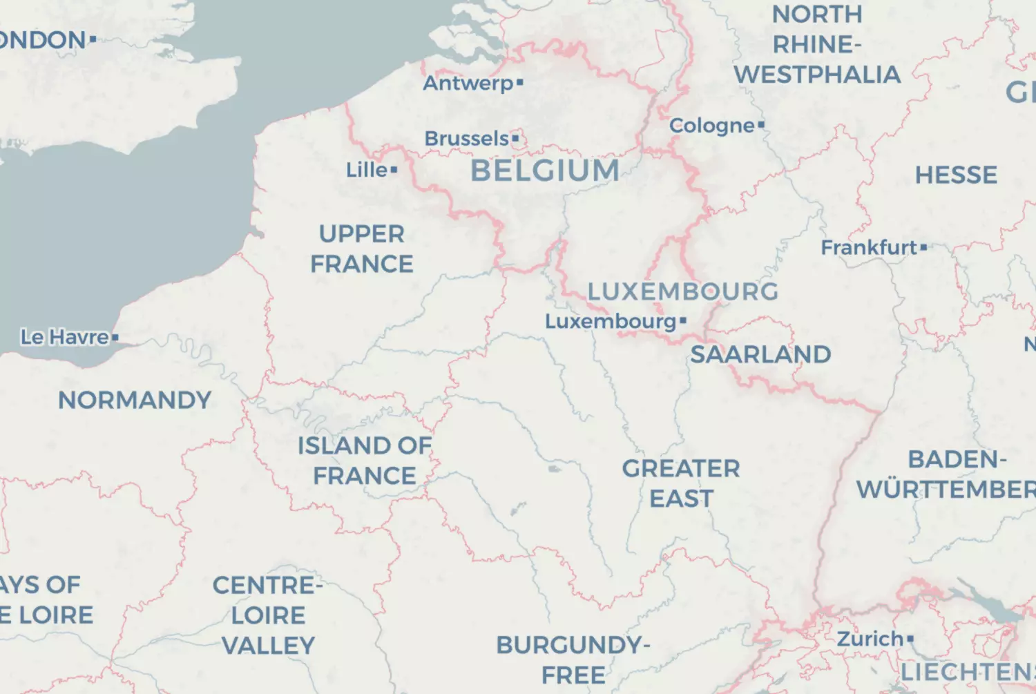 Route map: Bourgogne (Frankrijk) — Dag 1 — Namur · Belgium