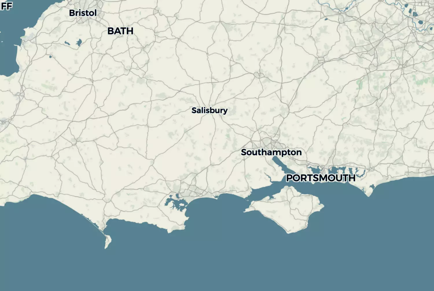 Route map: route-1 — England · United Kingdom