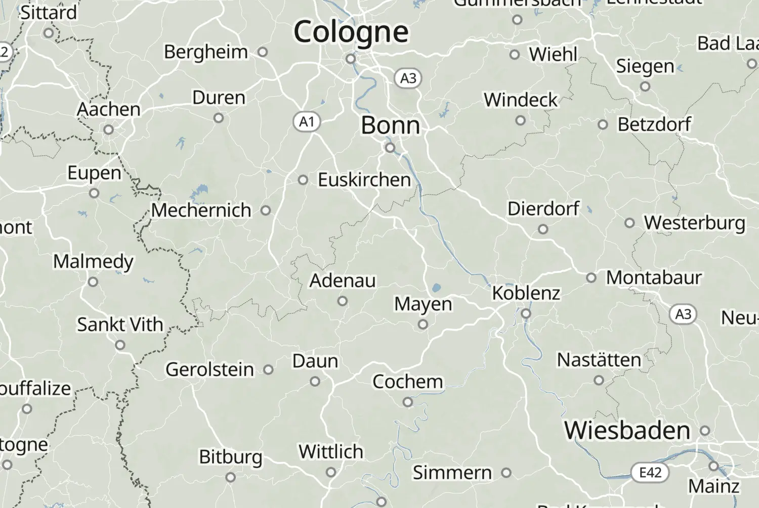 Route map: 6-daagse Eifel trip 2026 - Dag 2 Wiesbaum — Rhineland-Palatinate · Germany