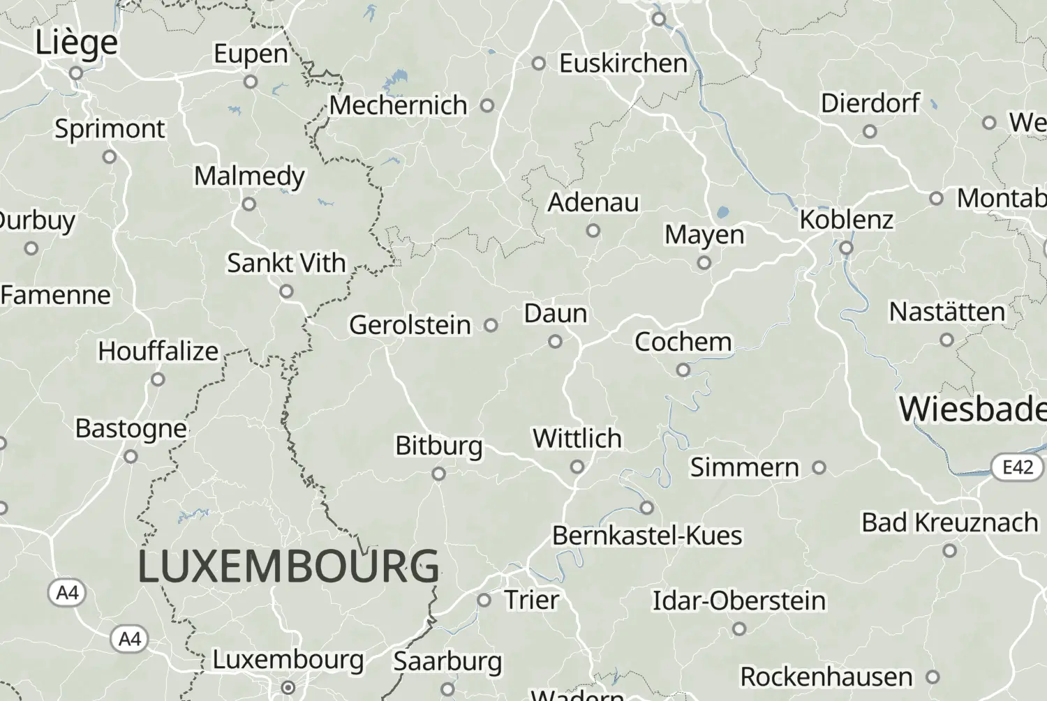 Route map: 6-daagse Eifel trip 2026 - Dag 3 Wiesbaum — Rhineland-Palatinate · Germany