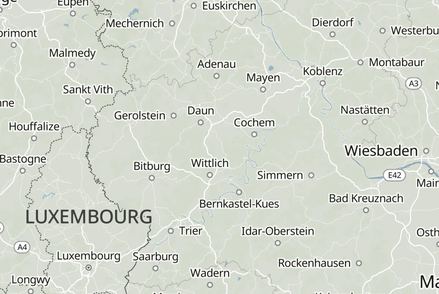 Route map: 6-daagse Eifel trip 2026 - Dag 5 Wiesbaum — Rhineland-Palatinate · Germany