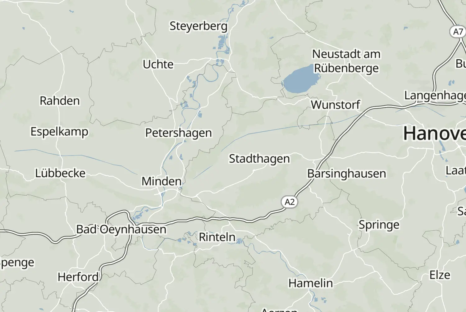 Route map: Motorradtour Schaumburger Land — North Rhine-Westphalia · Germany