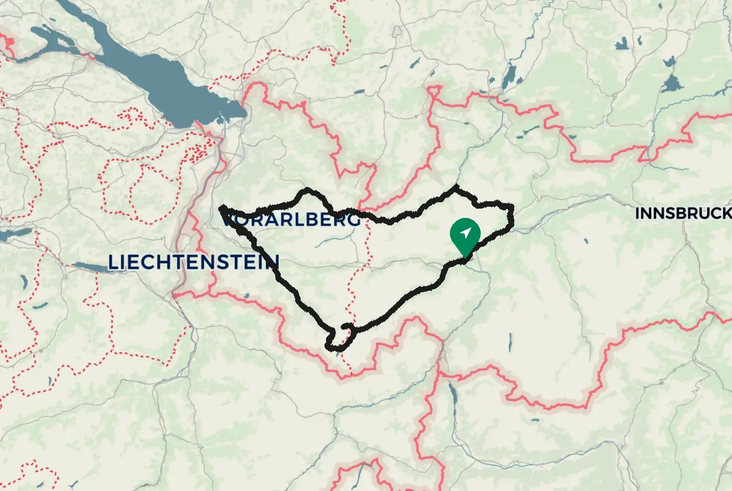 Route map: Silvretta-Arlberg-Runde — Tyrol · Austria