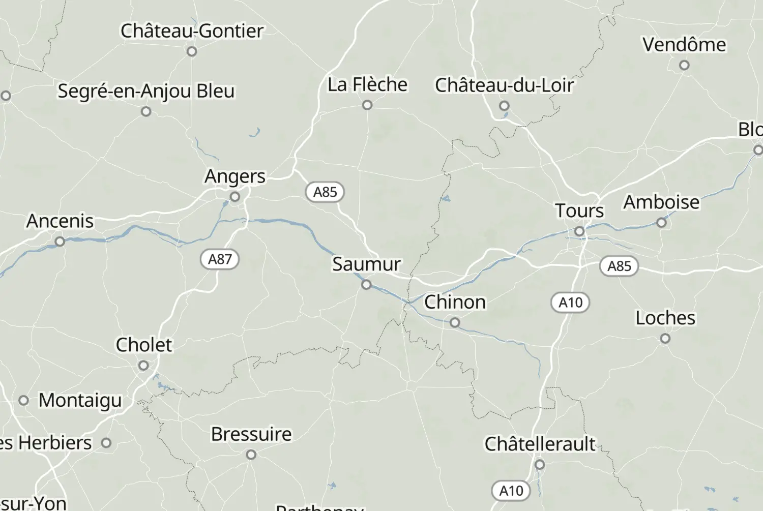Route map: De Loire — Dag 1 — Pays de la Loire · France