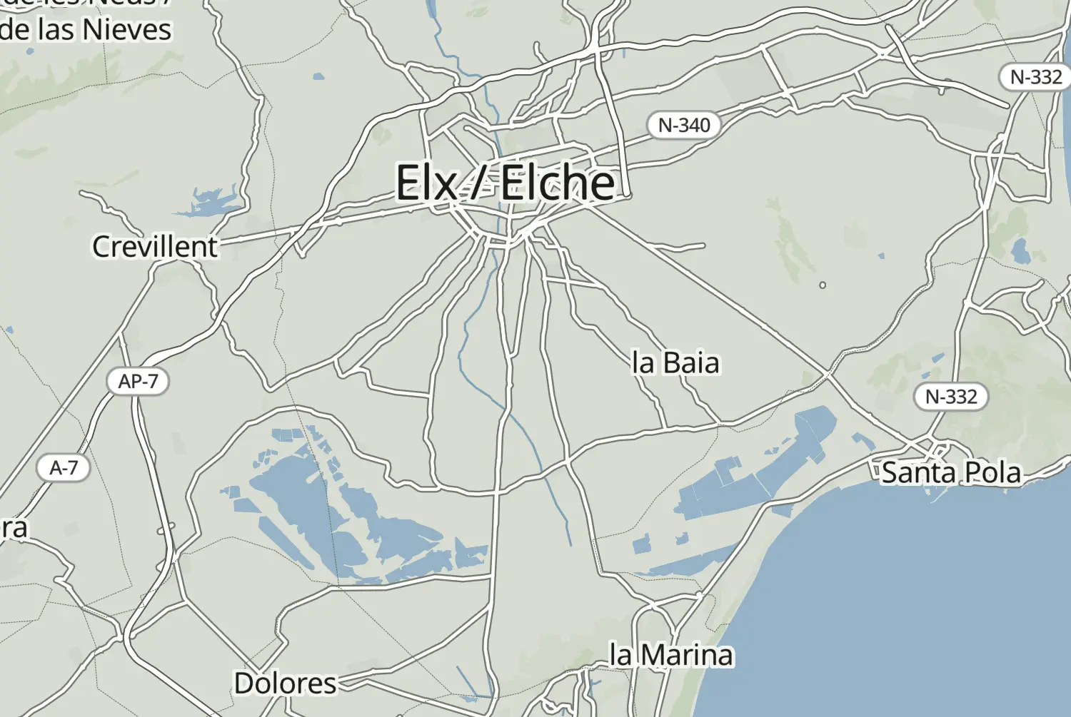 Route map: santa pola — Valencian Community · Spain