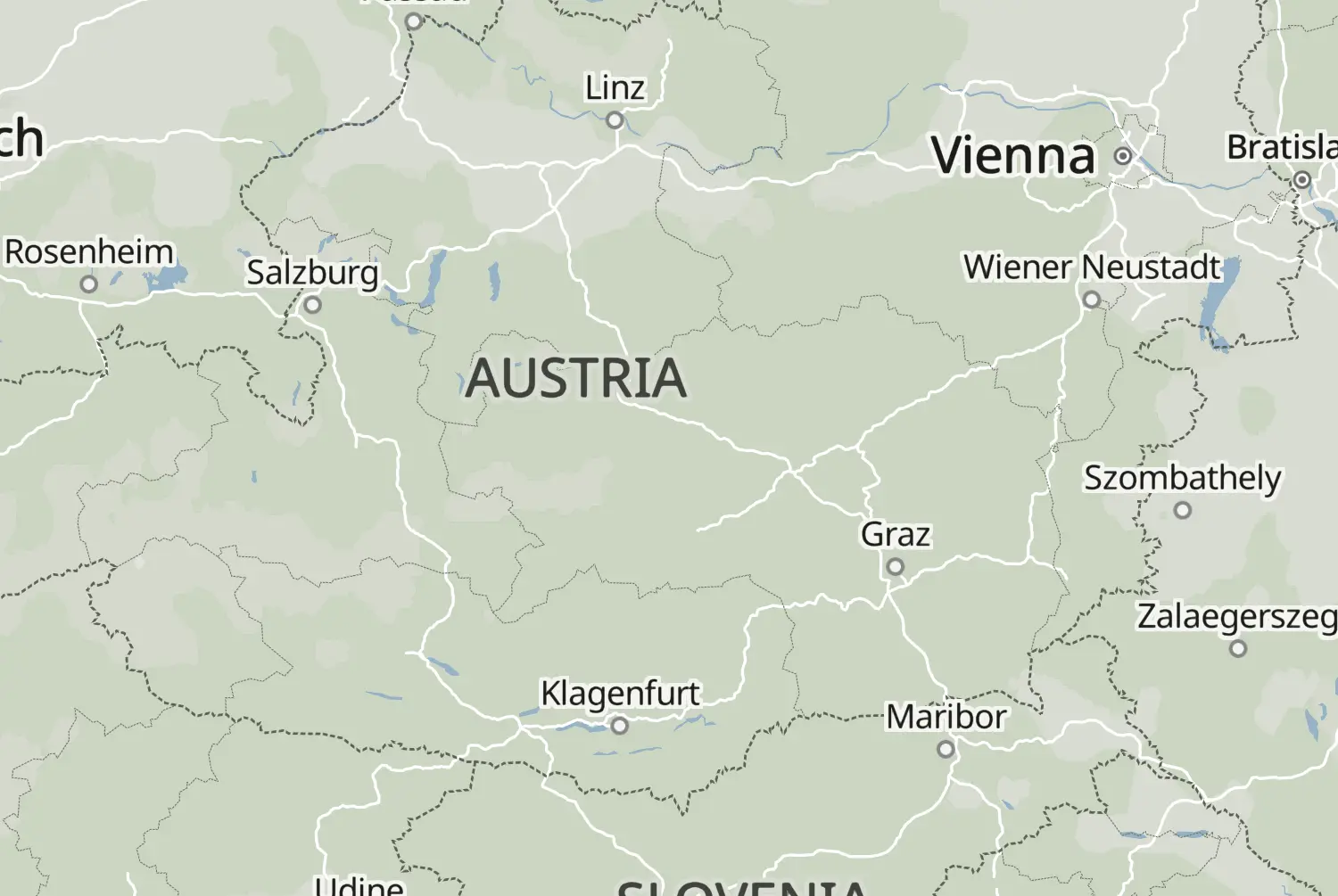 Route map: Acht dagen, acht landen — Dag 4 — Styria · Austria