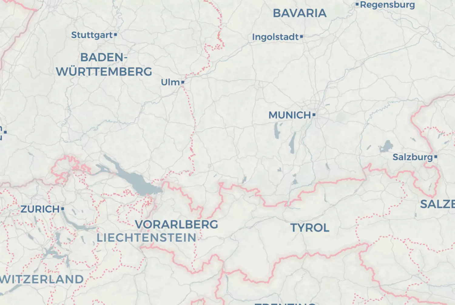Route map: Acht dagen, acht landen — Dag 7 — Tyrol · Austria