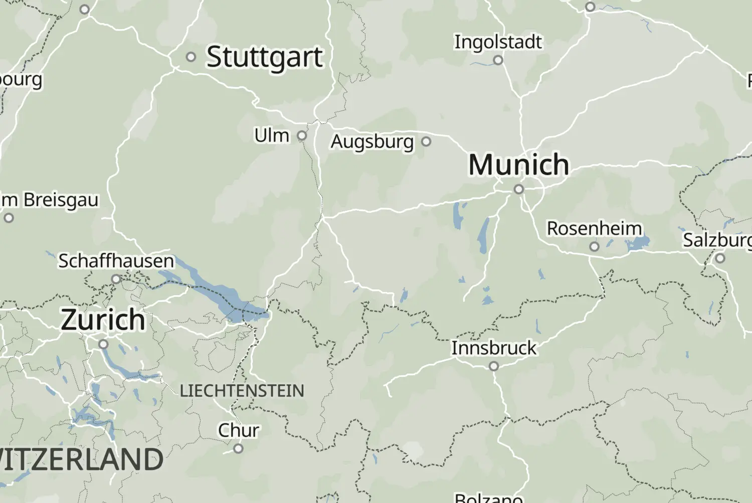 Route map: Acht dagen, acht landen — Dag 7 — Tyrol · Austria