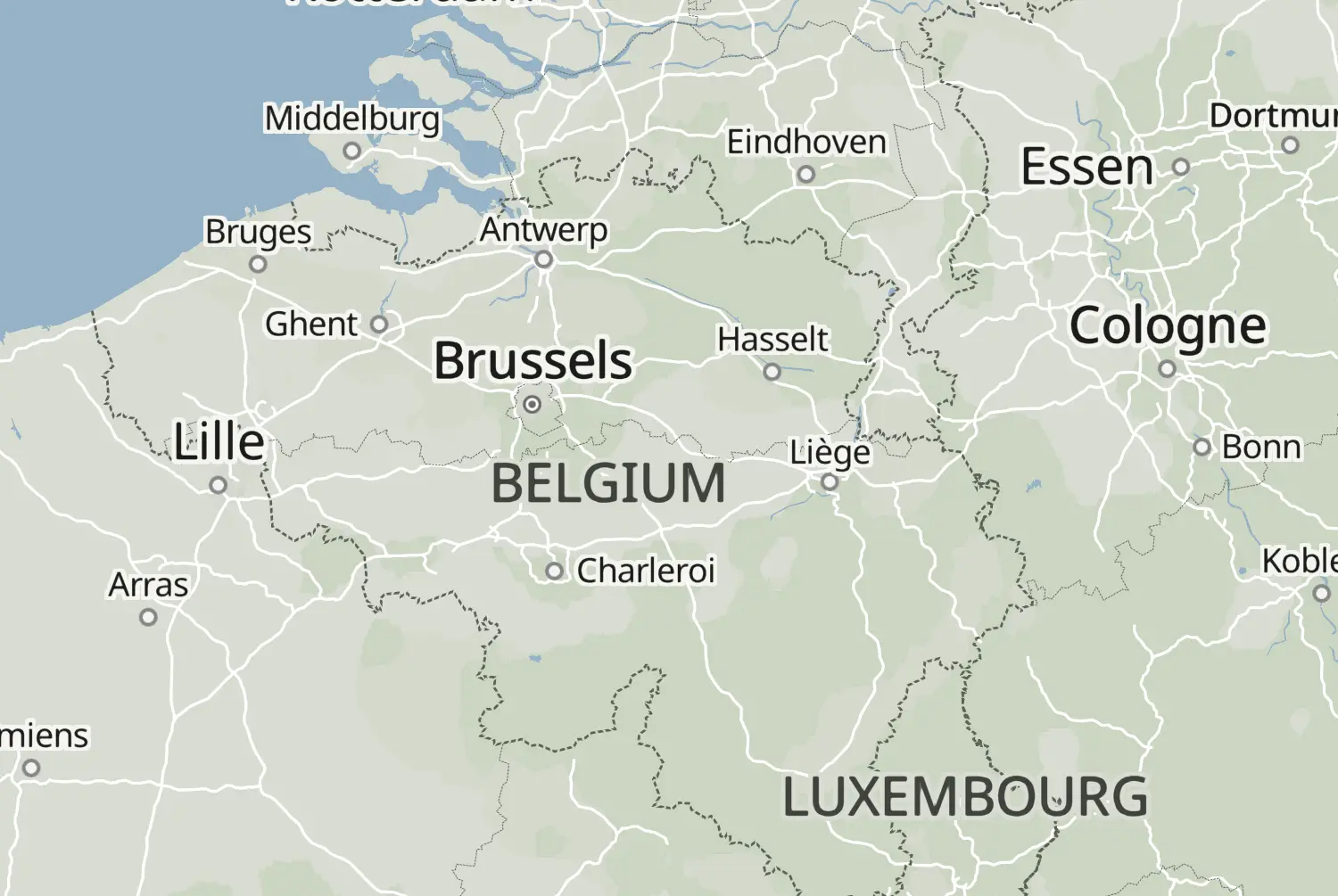 Route map: Achel-Chimay — Limburg · Belgium